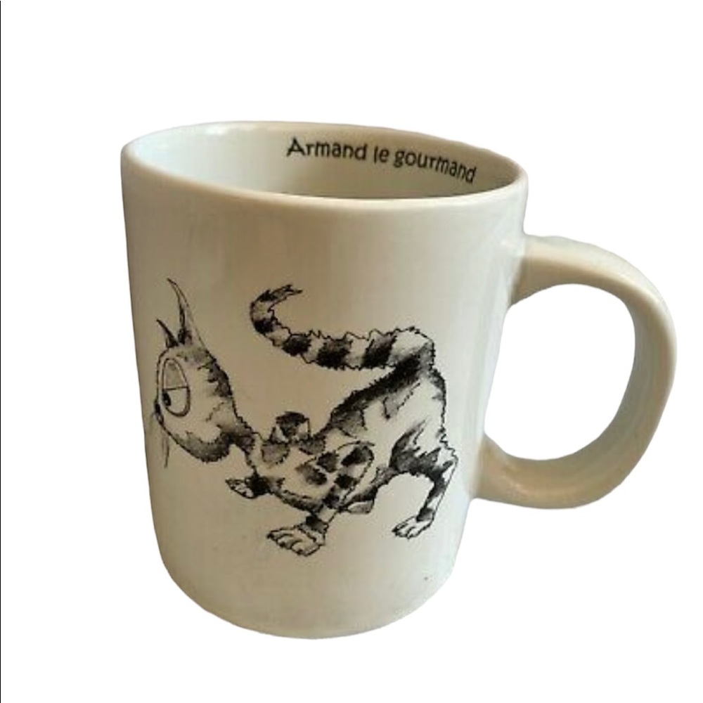 CATS OF PARIS ARMAND THE GREEDY KISS THAT FROG mug cup